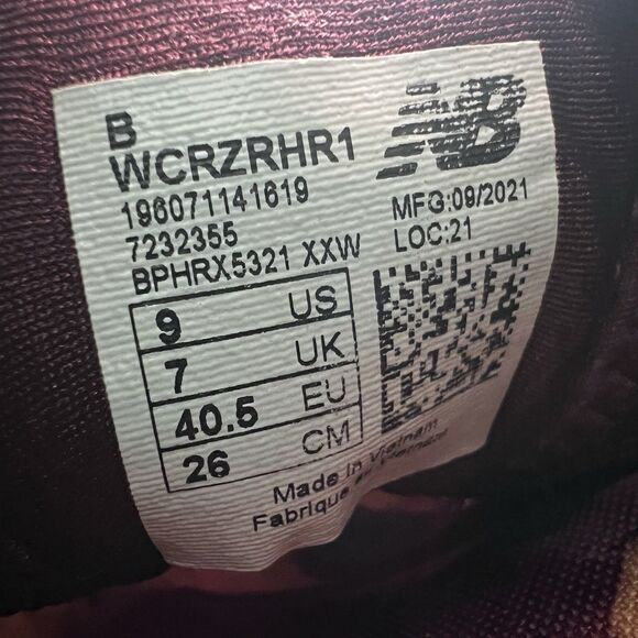 New Balance Fresh Foam Cruz 1 Red Athletic Running Shoes Sneakers Women's 9 - Picture 8 of 8